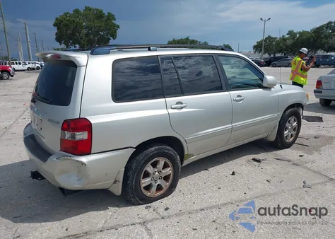 2004 Toyota Highlander V6 из США, поврежденный, VIN JTEDP21A240042431